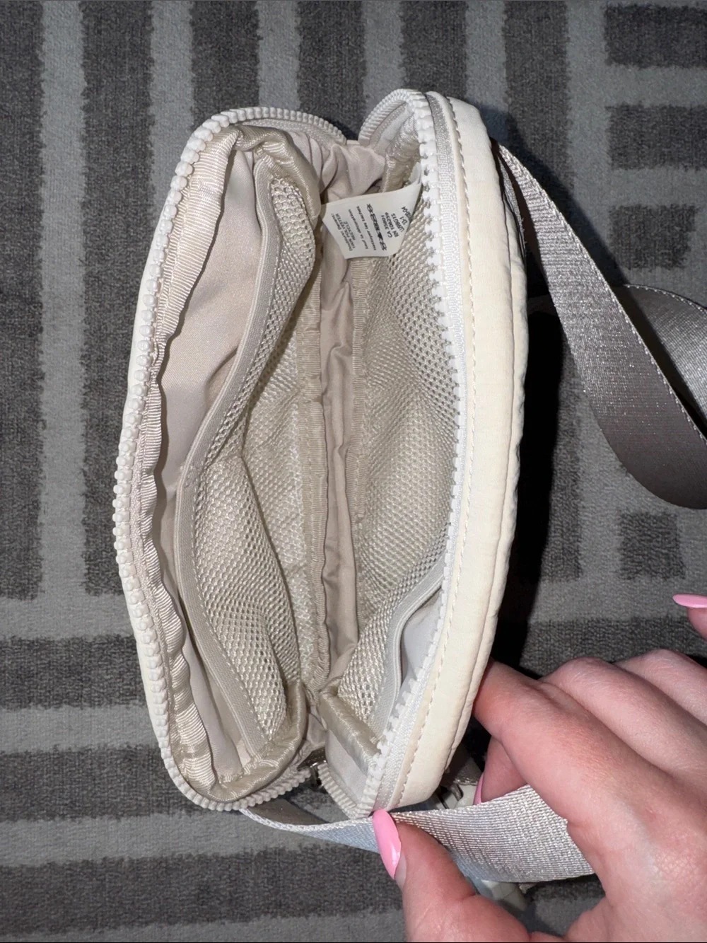 Lululemon Cream Belt Bag